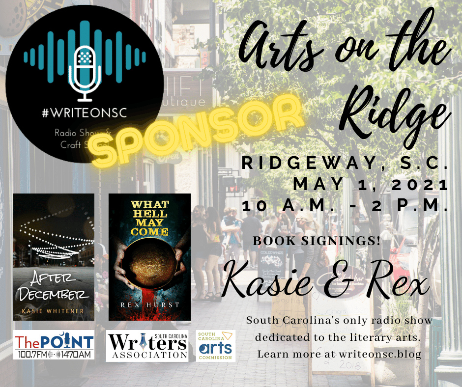 Arts on the Ridge Write On SC Facebook Post